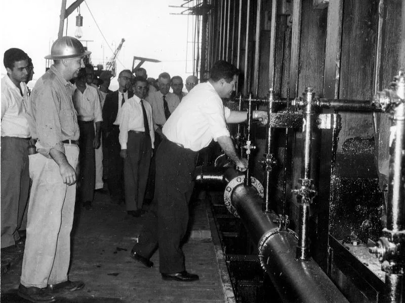 Fotografia histórica de Volta Redonda em identificação