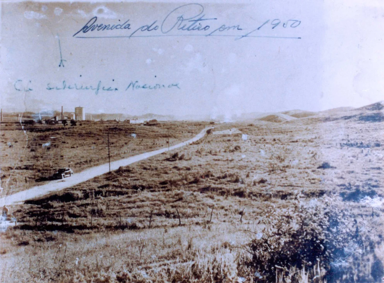 Fotografia histórica de Volta Redonda em identificação