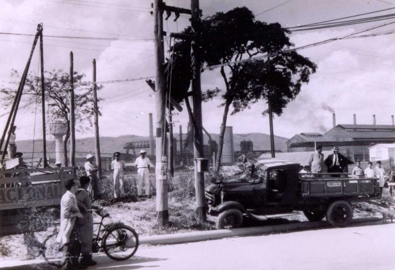 Fotografia histórica de Volta Redonda em identificação