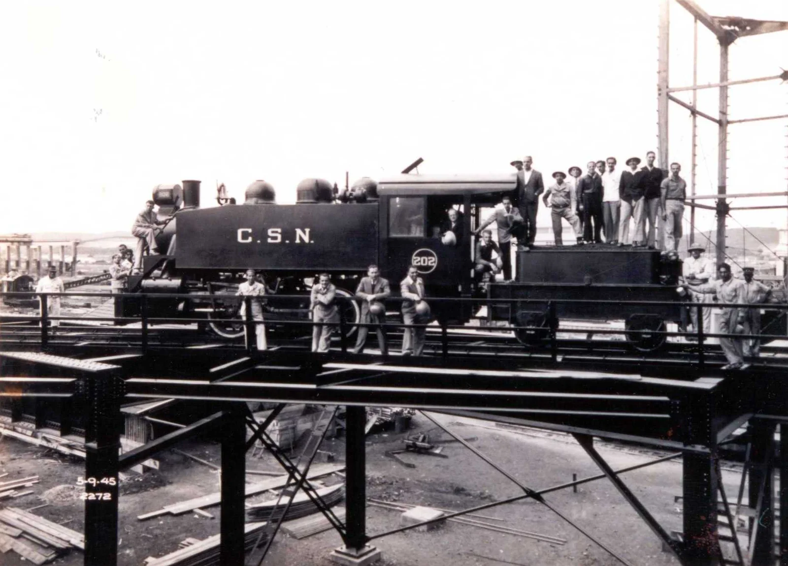 Fotografia histórica de Volta Redonda em identificação