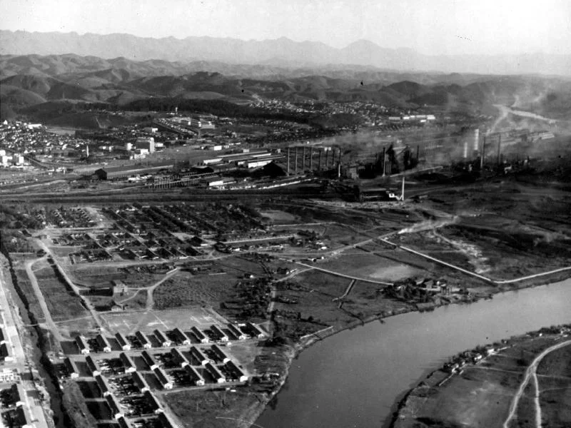Fotografia histórica de Volta Redonda em identificação