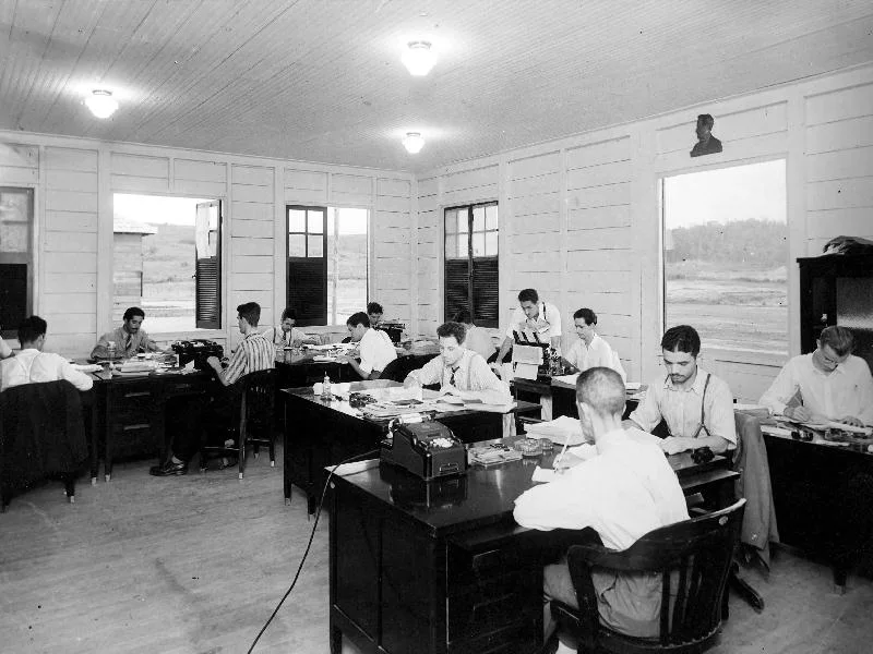 Fotografia histórica de Volta Redonda em identificação